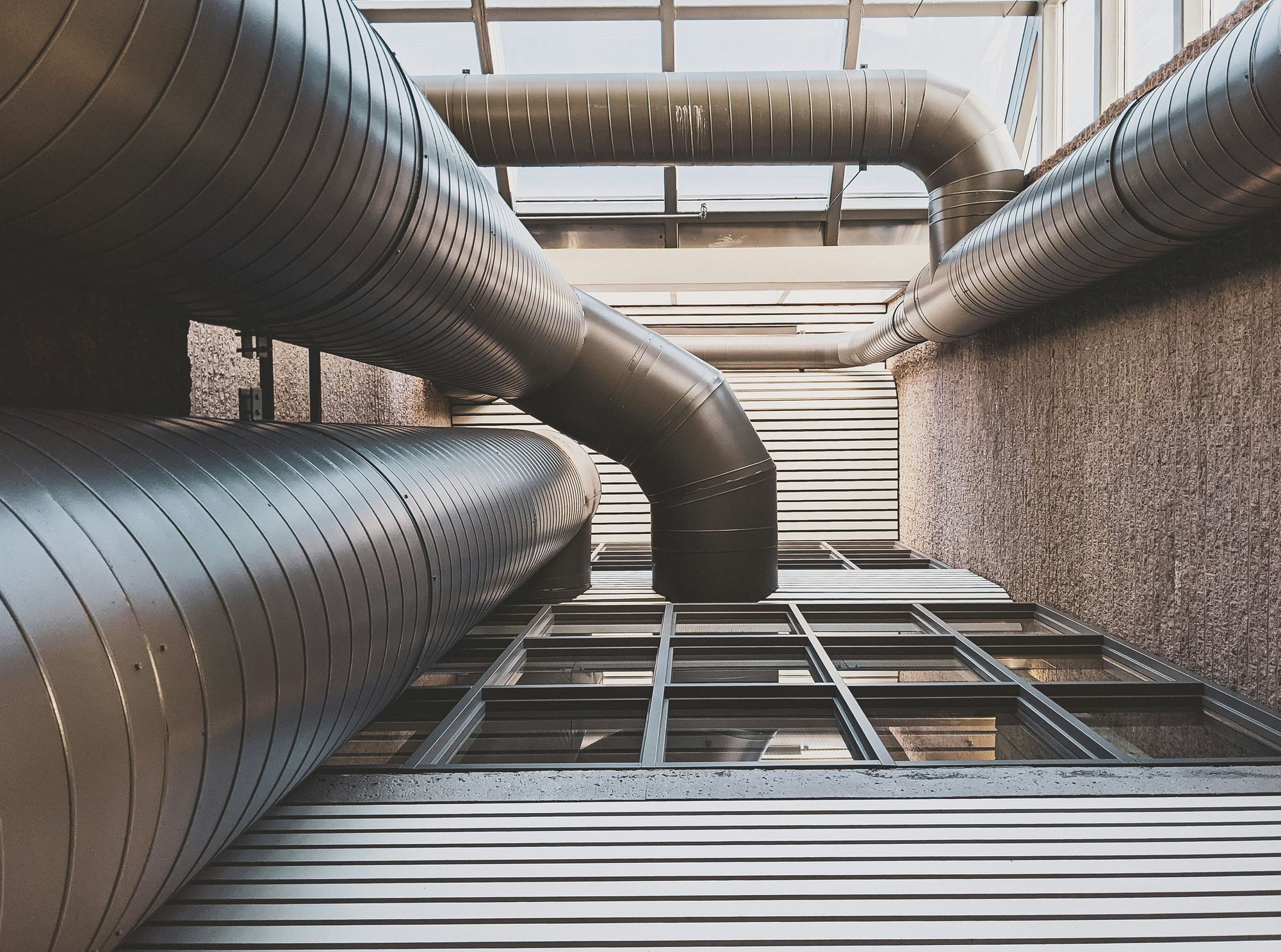 Industrial spiral ductwork architecture